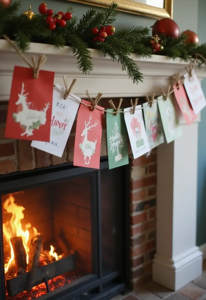 25 Christmas Decor Ideas: DIY Dollar Tree Projects to Try - 5. Upcycled Christmas Card Garland