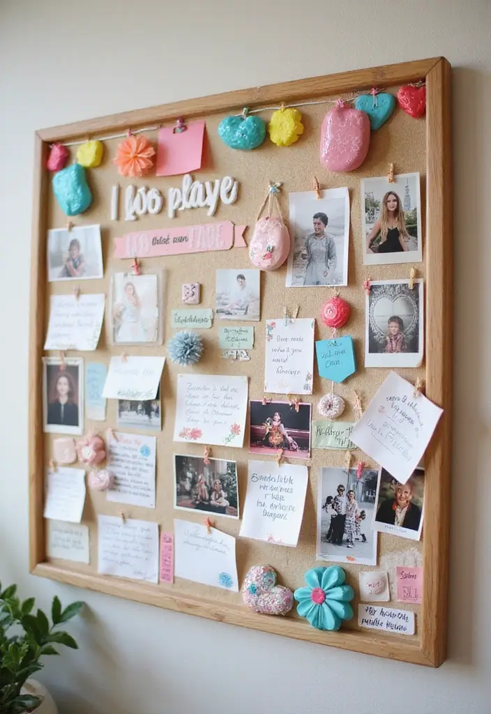 25 Cute Crafts for Teenagers DIY Room Decor Full of Personality - 17. DIY Message Board