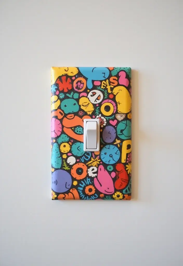 25 Cute Crafts for Teenagers DIY Room Decor Full of Personality - 20. Customized Light Switch Covers