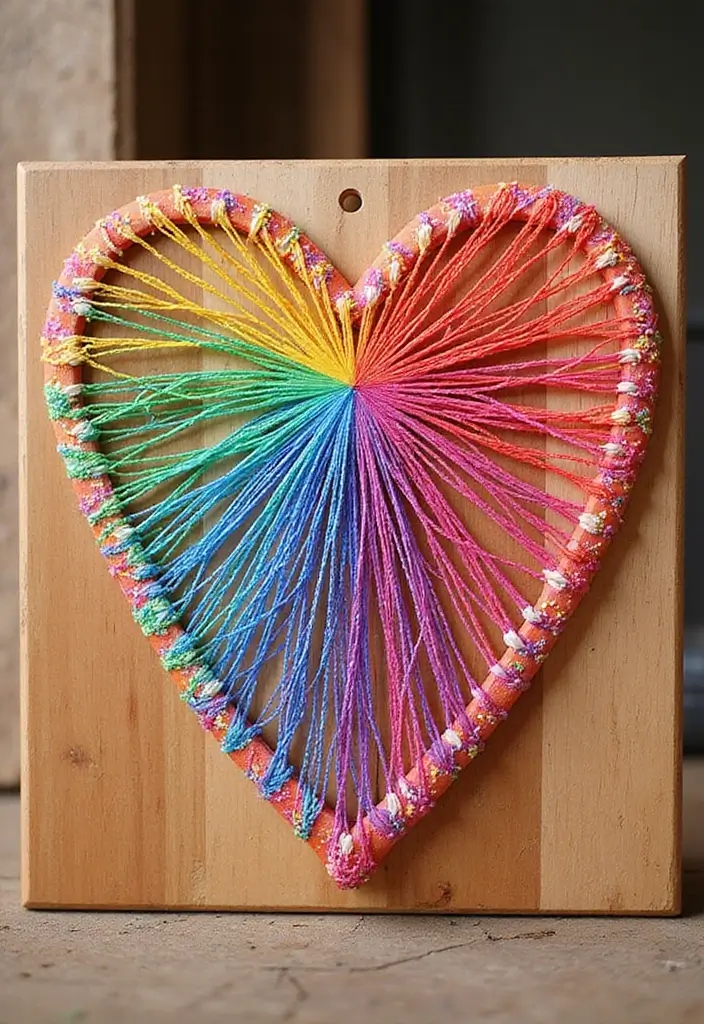 25 Cute Crafts for Teenagers DIY Room Decor Full of Personality - 8. String Art Projects