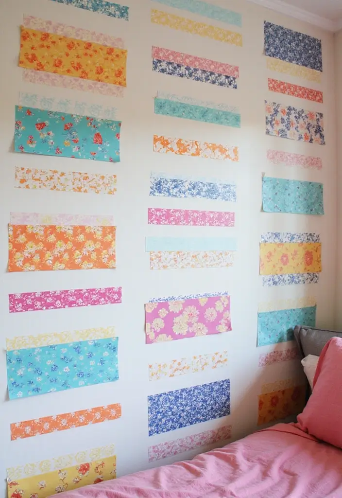 25 Cute Crafts for Teenagers DIY Room Decor Full of Personality - 9. Washi Tape Wall Design