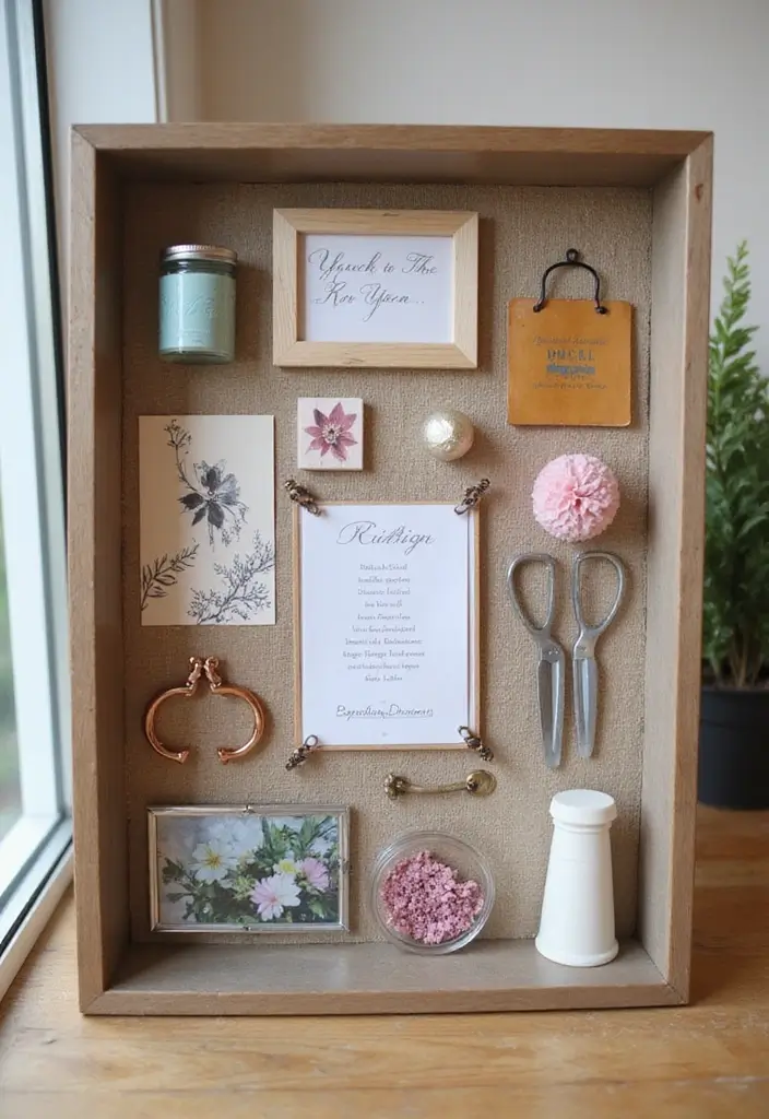 25 DIY Craft Room Decor Wall Art Ideas to Inspire Creativity - 14. Shadow Boxes for Memories