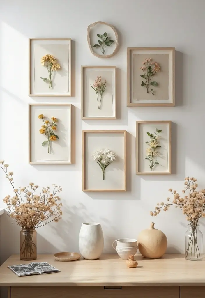 25 DIY Craft Room Decor Wall Art Ideas to Inspire Creativity - 4. Nature-Inspired Wall Art