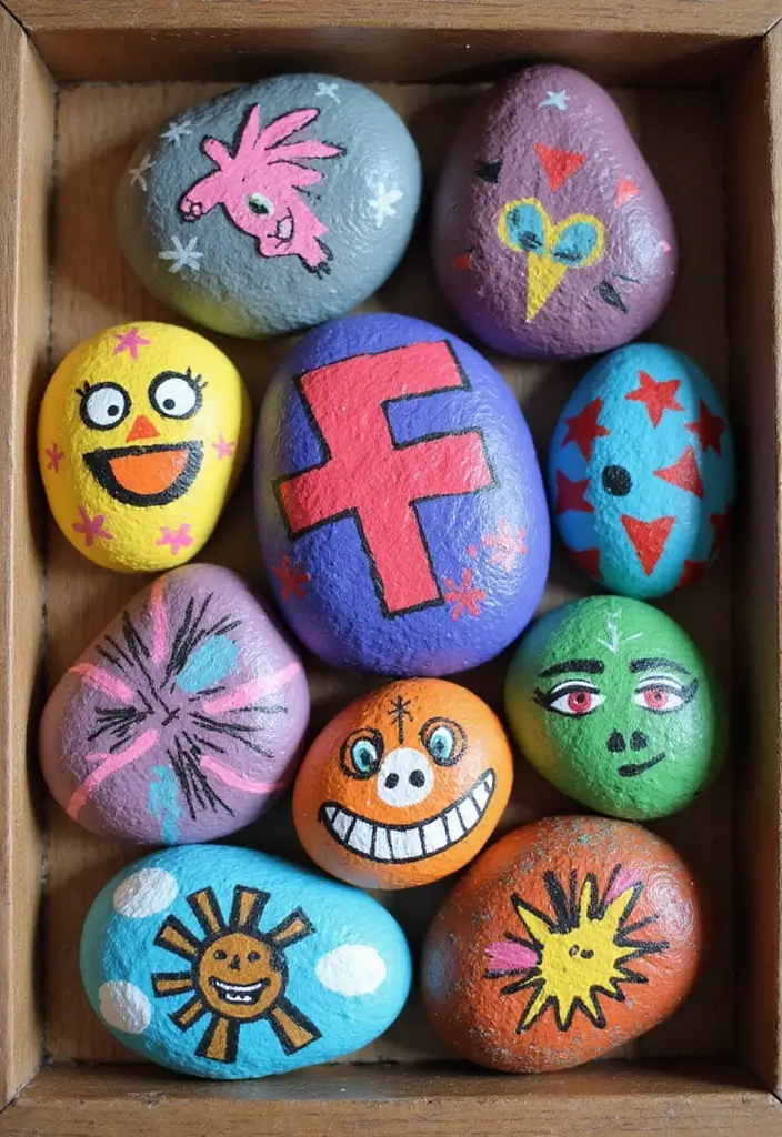 25 DIY Crafts for Home Decor Wall Art You’ll Love Making - 10. Painted Rocks