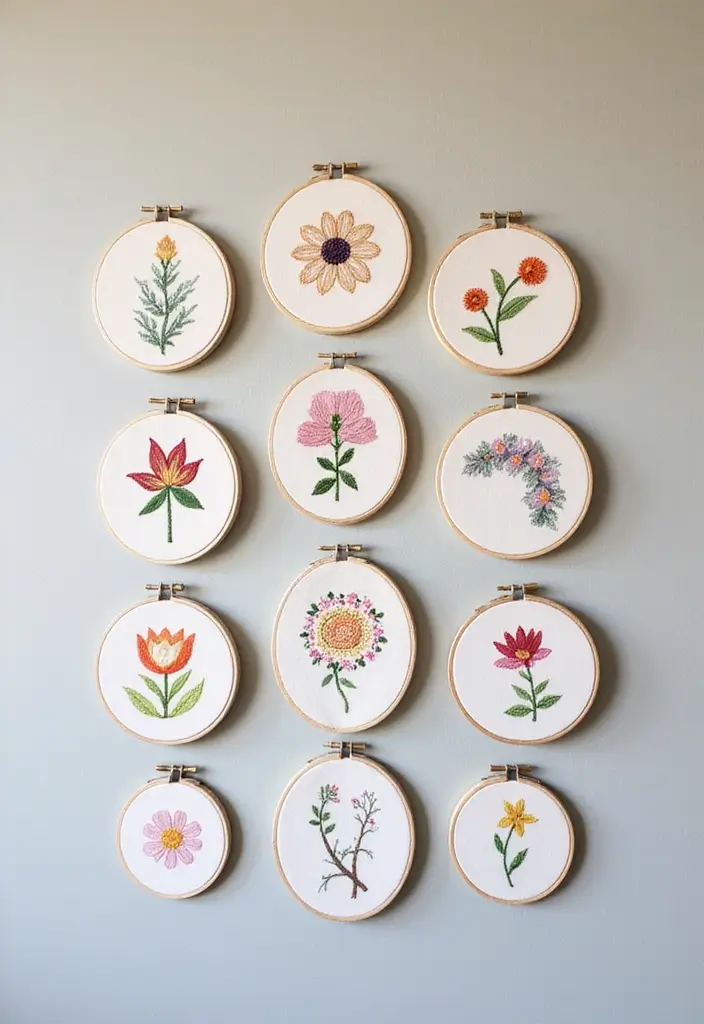 25 DIY Crafts for Home Decor Wall Art You’ll Love Making - 16. Embroidered Wall Art
