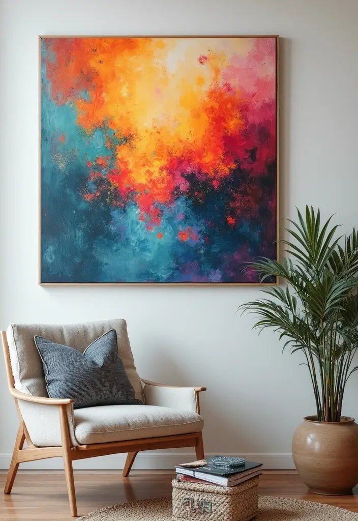 25 DIY Crafts for Home Decor Wall Art You’ll Love Making - 22. Painted Canvas Art
