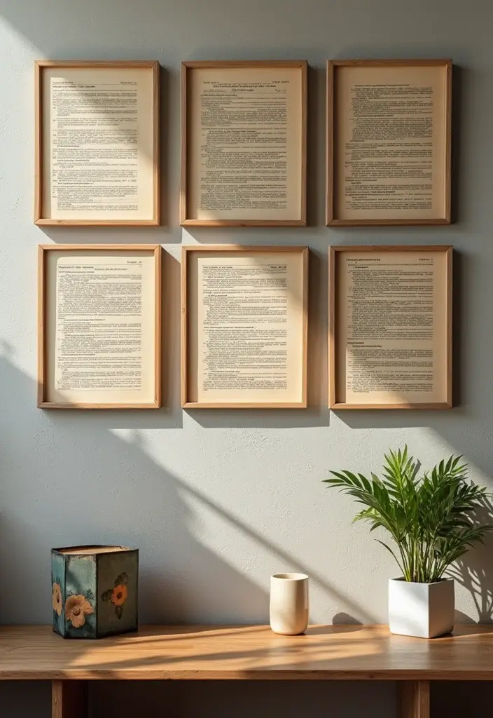 25 DIY Crafts for Home Decor Wall Art You’ll Love Making - 9. Vintage Book Page Art