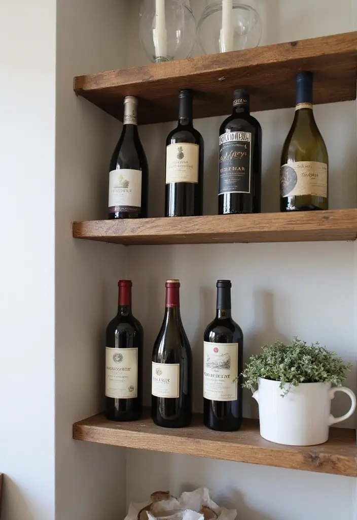 25 DIY Glass Bottle Crafts Ideas Home Decor for a Chic Look - 15. Stylish Wine Racks