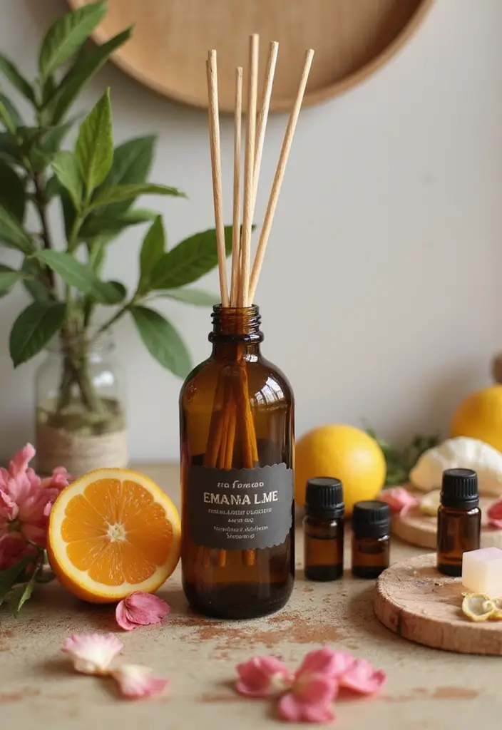 25 DIY Glass Bottle Crafts Ideas Home Decor for a Chic Look - 5. Personalized Home Fragrance Diffusers