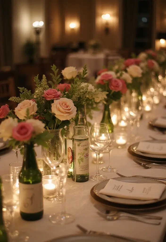 25 DIY Glass Bottle Crafts Ideas Home Decor for a Chic Look - 9. Creative Table Numbers