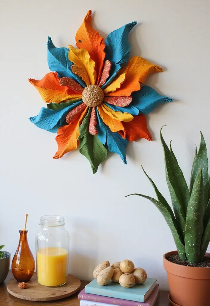 25 DIY Paper Crafts Decoration Wall Art Home Decor Made Simple - 2. Paper Mache Wall Sculptures