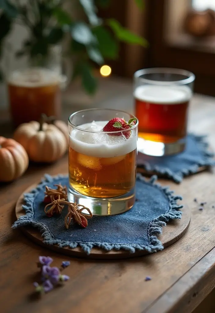 25 DIY Room Decor for Teens Aesthetic Ideas That Are Totally Viral - 17. Upcycled Denim Coasters