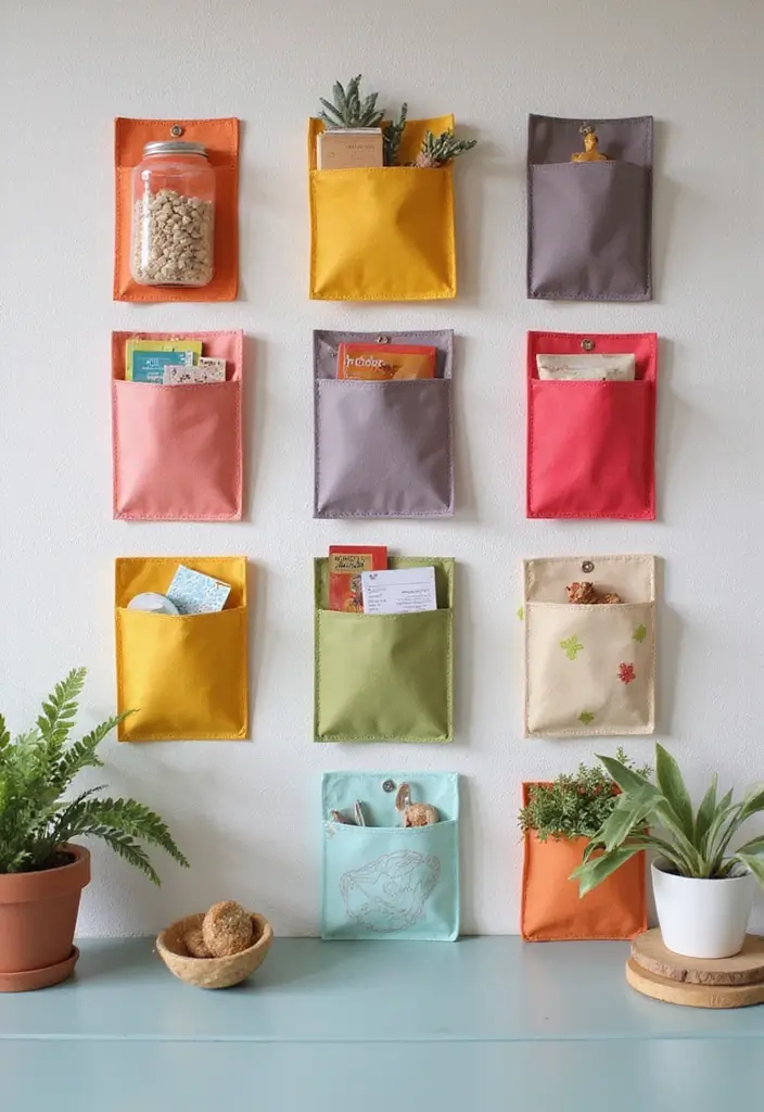 25 DIY Room Decor for Teens Aesthetic Ideas That Are Totally Viral - 25. Handmade Wall Pockets