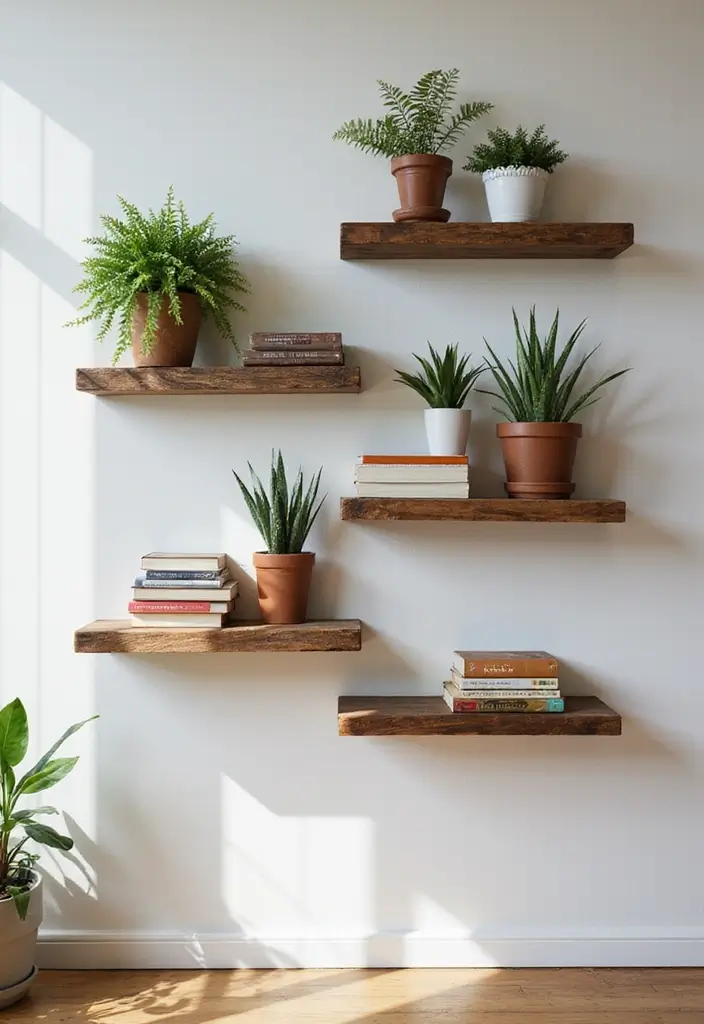 25 DIY Room Decor for Teens Aesthetic Ideas That Are Totally Viral - 5. Reclaimed Wood Shelves
