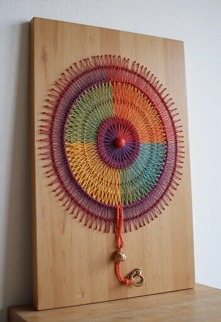 25 Easy DIY Room Decor Wall Art You Can Make in an Afternoon - 11. DIY String Art