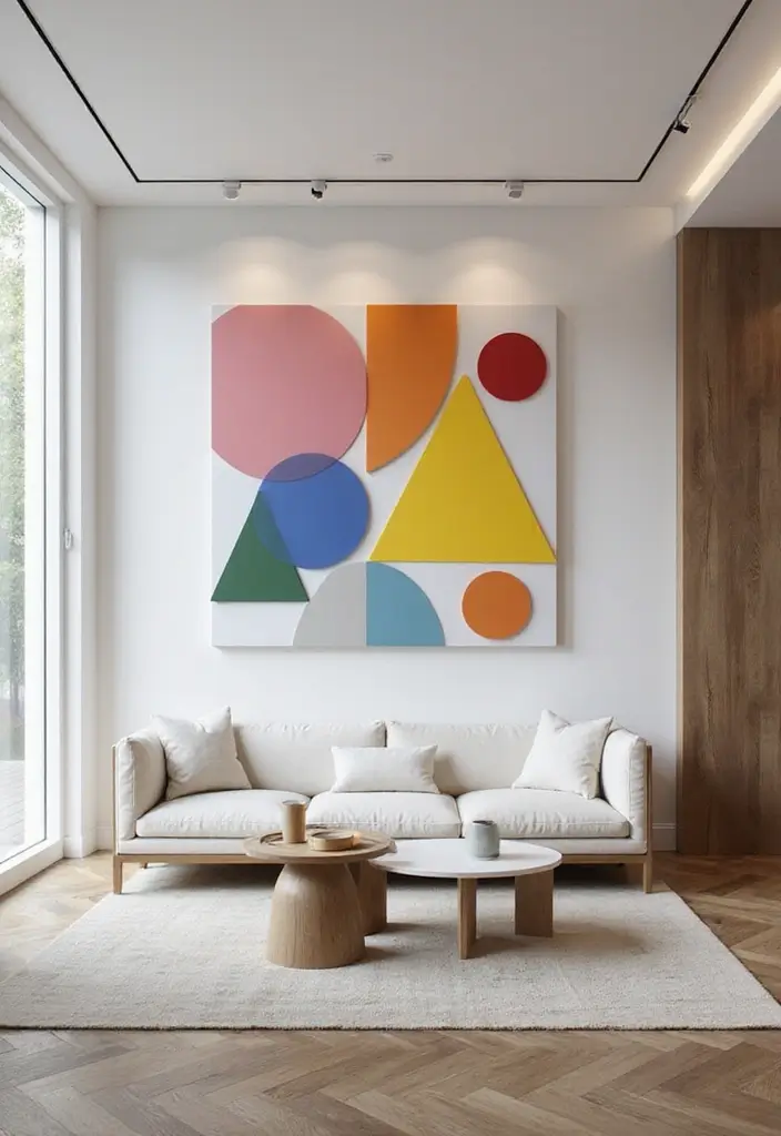 25 Easy DIY Room Decor Wall Art You Can Make in an Afternoon - 15. Geometric Wall Art