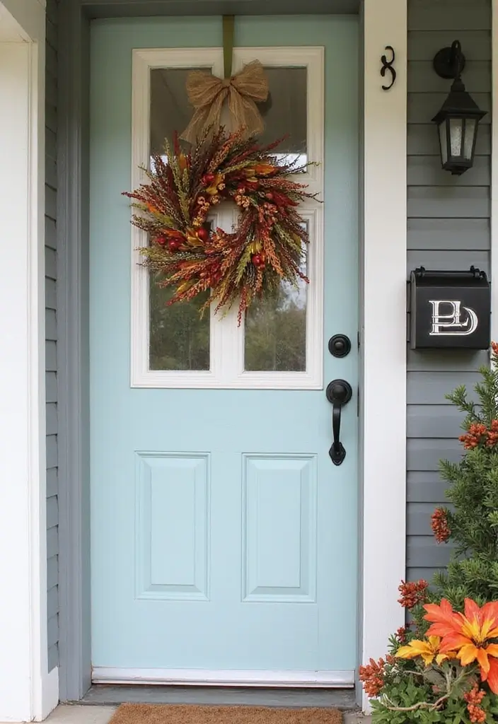 25 Fall Front Porch Decor Ideas Easy DIY Projects for Warm Welcomes - 18. Upcycled Door Hanger