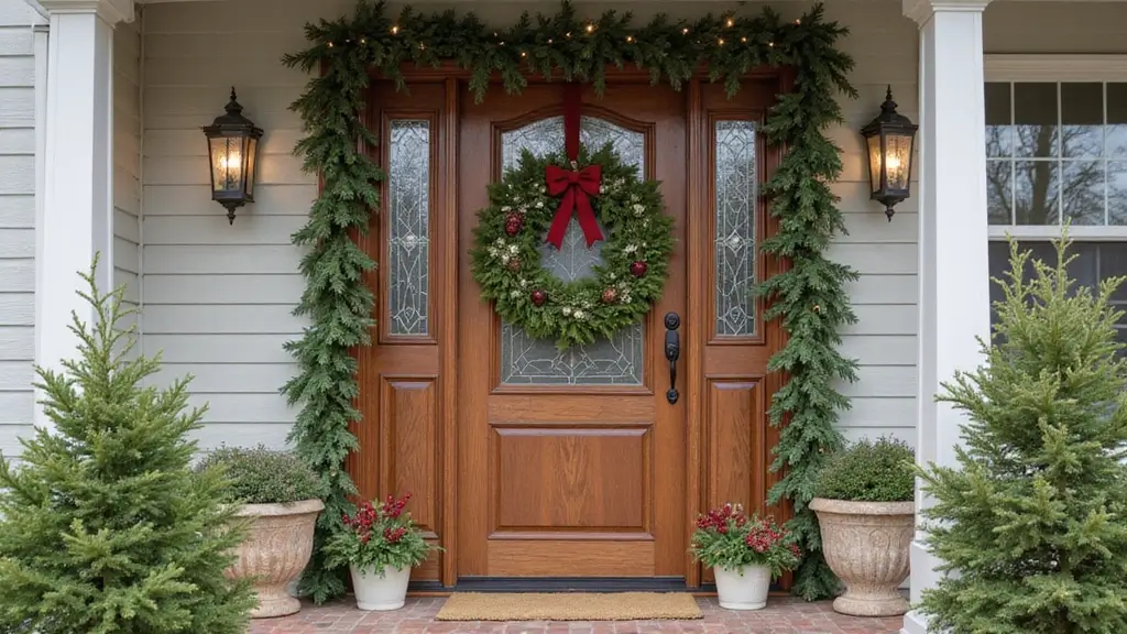 25 Front Door Christmas Decor Ideas DIY That Welcome Joy