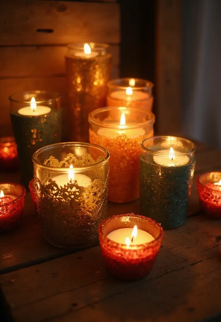 25 Ganesh Decoration Ideas Home Decor DIY for Festive Homes - 13. Reuse Old Candles