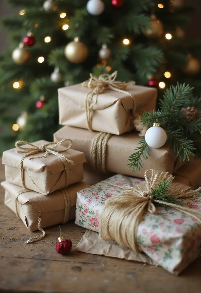 25 Ganesh Decoration Ideas Home Decor DIY for Festive Homes - 22. Eco-Friendly Wrapping for Gifts