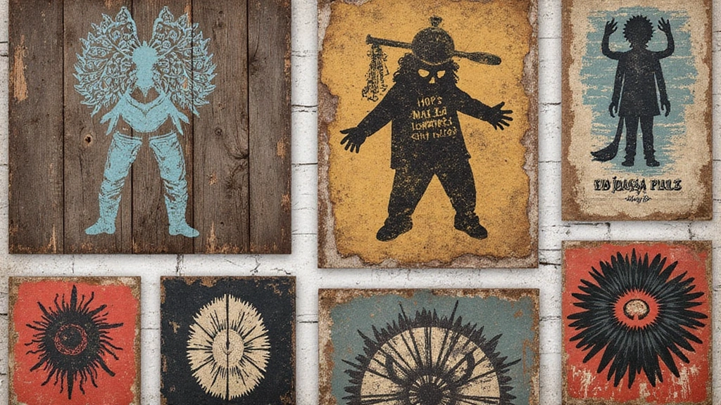 25 Grunge Room Decor DIY Wall Art for Edgy Aesthetics