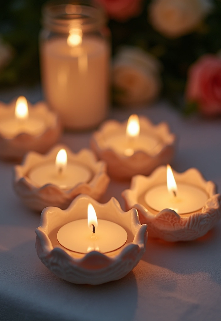 25 Sea Shells DIY Decor Craft Ideas for Coastal Homes - 13. Shell-Encased Votives