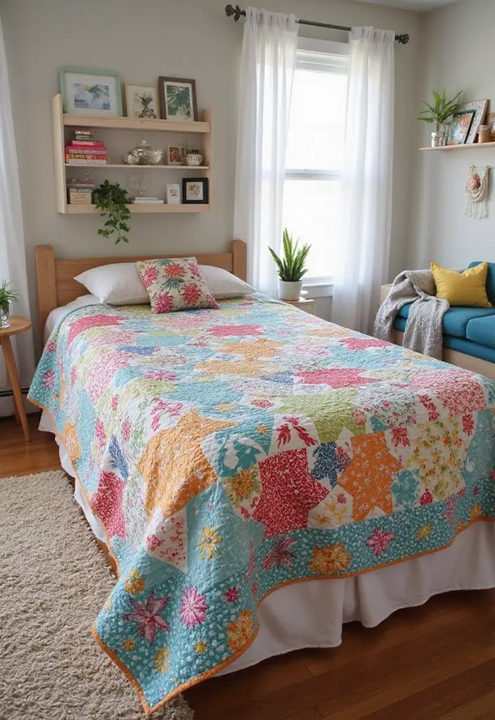 25 Simple DIY Room Decor for Teens That Are Cute and Creative - 24. DIY Quilt or Throw