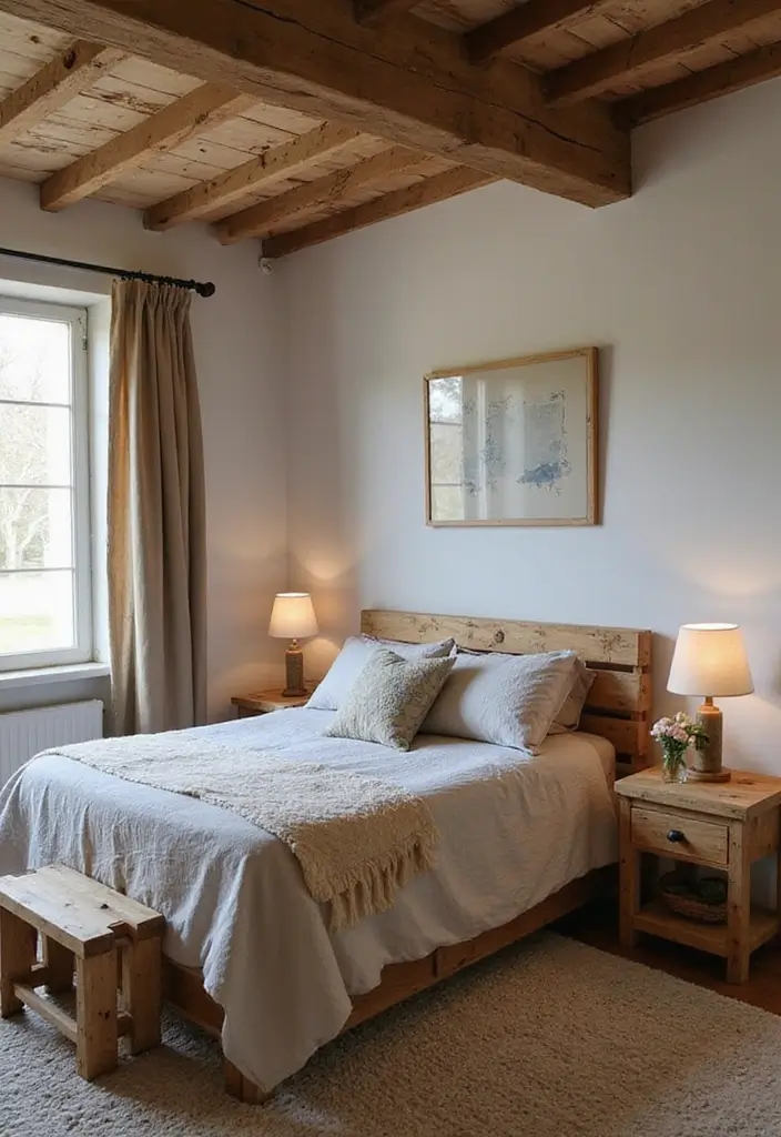 27 Bedroom Ideas for Small Rooms DIY Decor That Maximizes Space - 12. Upcycled Pallet Furniture