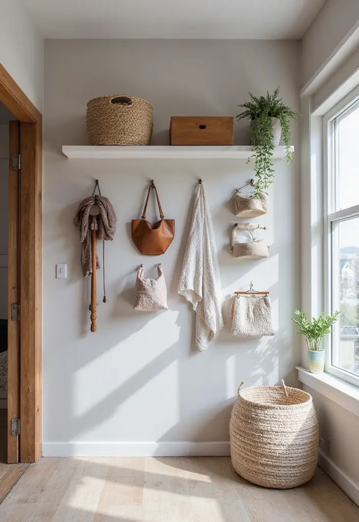 27 Bedroom Ideas for Small Rooms DIY Decor That Maximizes Space - 13. Hanging Storage Solutions