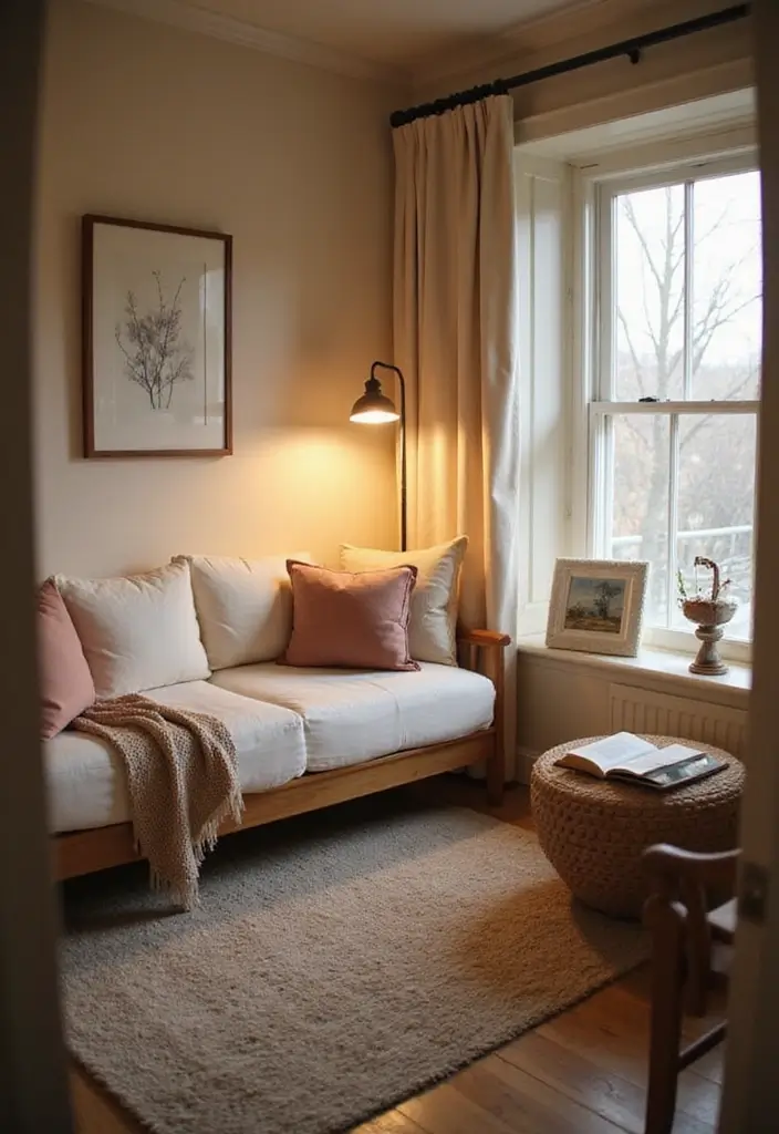 27 Bedroom Ideas for Small Rooms DIY Decor That Maximizes Space - 16. Cozy Reading Nook