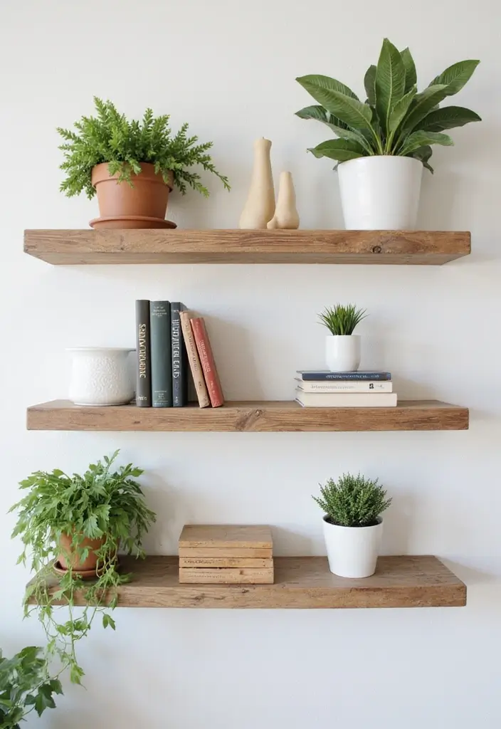 27 Bedroom Ideas for Small Rooms DIY Decor That Maximizes Space - 2. Floating Shelves