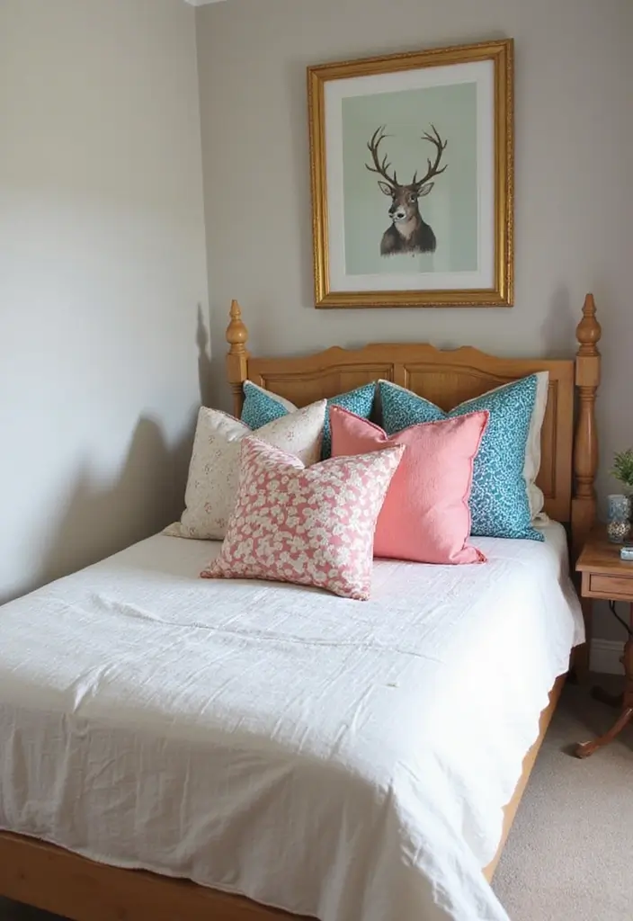 27 Bedroom Ideas for Small Rooms DIY Decor That Maximizes Space - 26. Personalized Throw Pillows