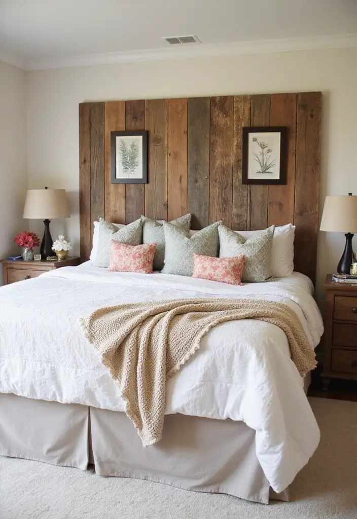 27 Bedroom Ideas for Small Rooms DIY Decor That Maximizes Space - 7. Creative Headboard Ideas