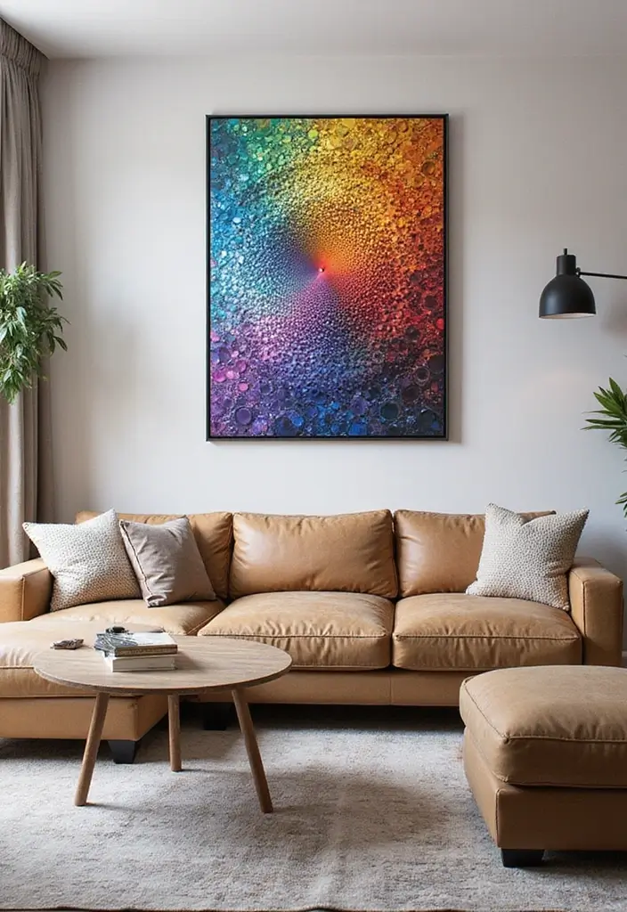 27 Canvas Painting Ideas for Living Room Wall Decor Easy DIY - 15. Mosaic Madness