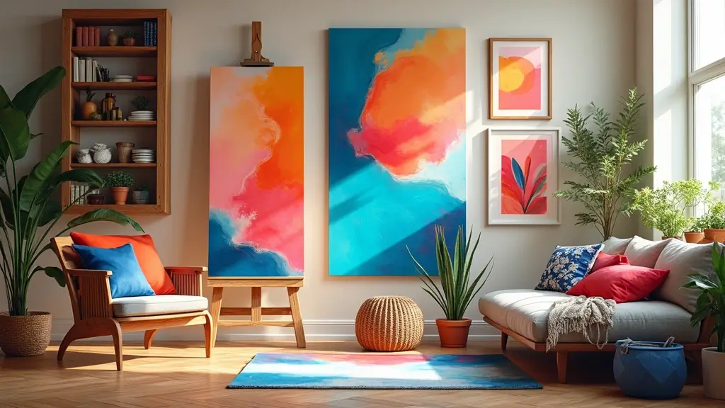 27 Canvas Painting Ideas for Living Room Wall Decor Easy DIY