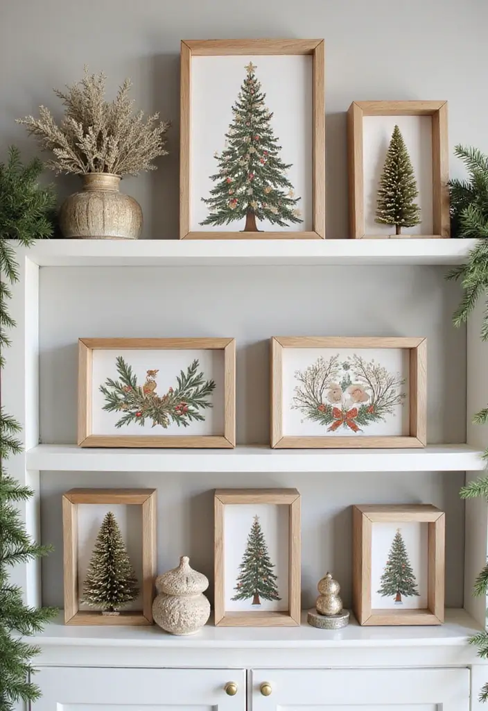 27 Christmas Wall Decor Ideas DIY Crafts to Spread Holiday Cheer - 19. DIY Holiday Shadow Boxes