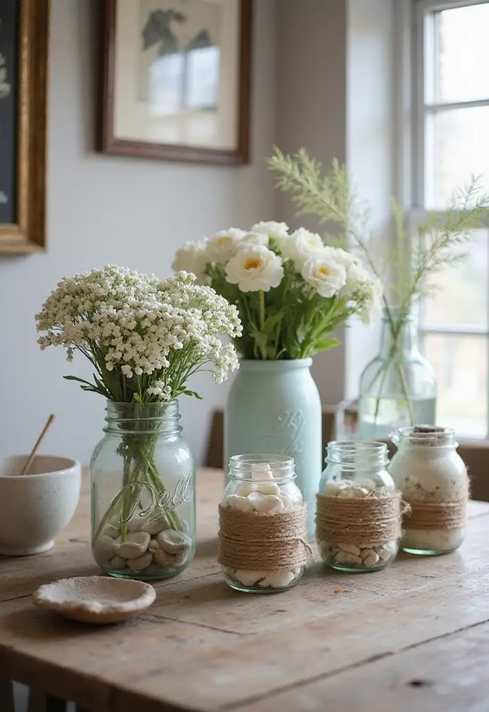 27 Cute DIY Room Decor Easy Crafts Ideas for a Personal Touch - 1. Upcycled Jar Vases