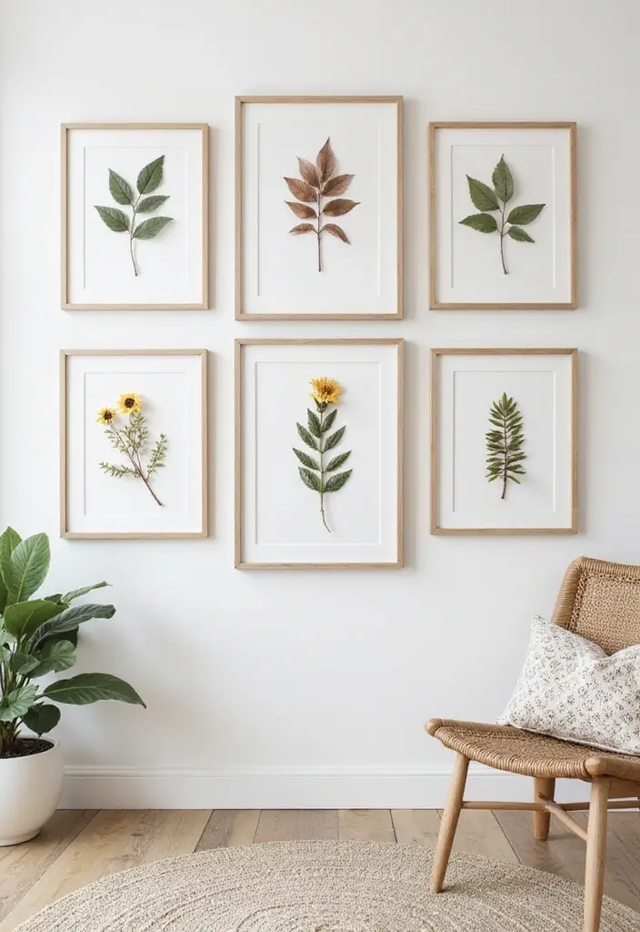 27 Cute DIY Room Decor Easy Crafts Ideas for a Personal Touch - 10. Nature-Inspired Wall Art
