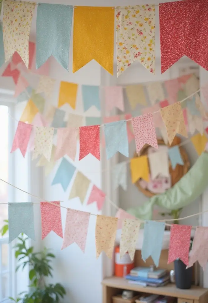 27 Cute DIY Room Decor Easy Crafts Ideas for a Personal Touch - 12. DIY Fabric Banners