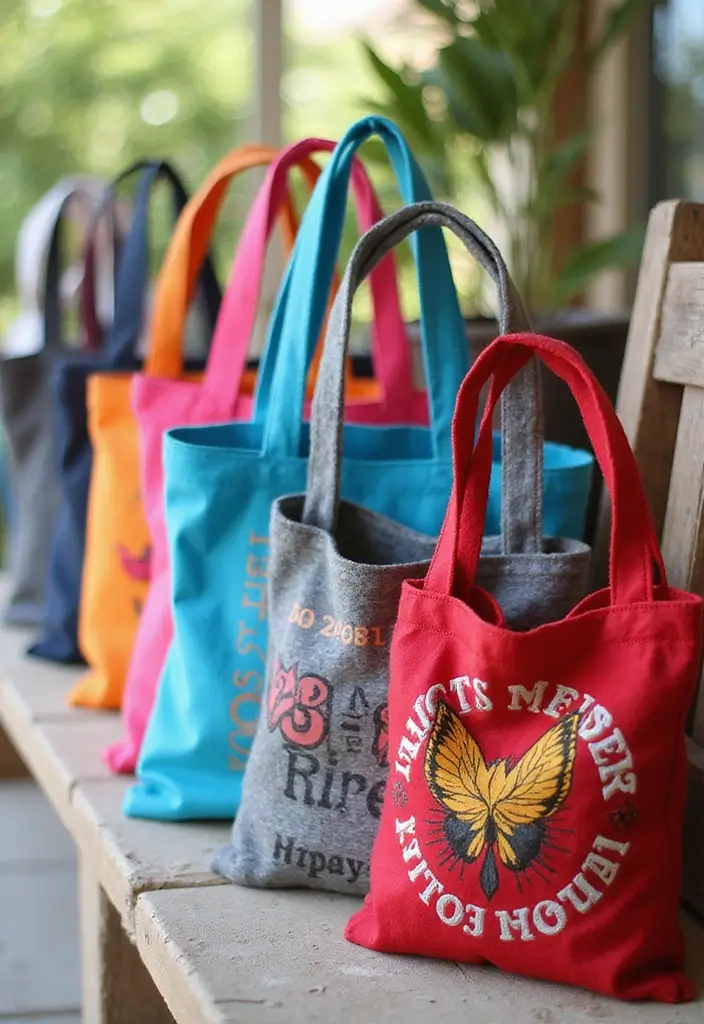 27 Cute DIY Room Decor Easy Crafts Ideas for a Personal Touch - 14. Upcycled T-Shirt Tote Bags