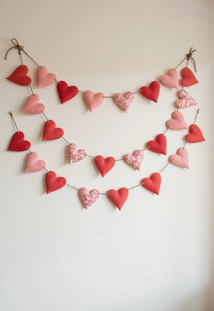 27 Cute DIY Room Decor Easy Crafts Ideas for a Personal Touch - 17. DIY Heart Garland