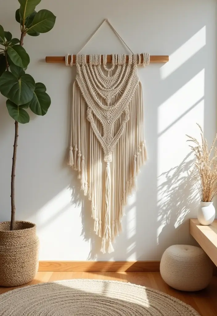 27 Cute DIY Room Decor Easy Crafts Ideas for a Personal Touch - 2. DIY Macrame Wall Hanging