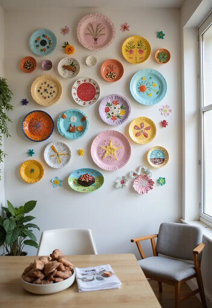 27 Cute DIY Room Decor Easy Crafts Ideas for a Personal Touch - 21. Paper Plate Art