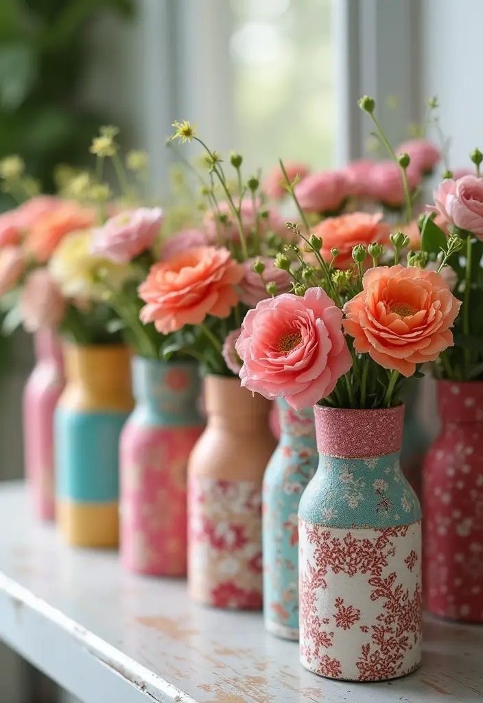 27 Cute DIY Room Decor Easy Crafts Ideas for a Personal Touch - 22. Fabric-Wrapped Vases