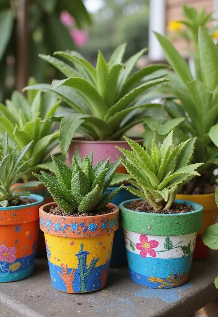 27 Cute DIY Room Decor Easy Crafts Ideas for a Personal Touch - 3. Painted Plant Pots