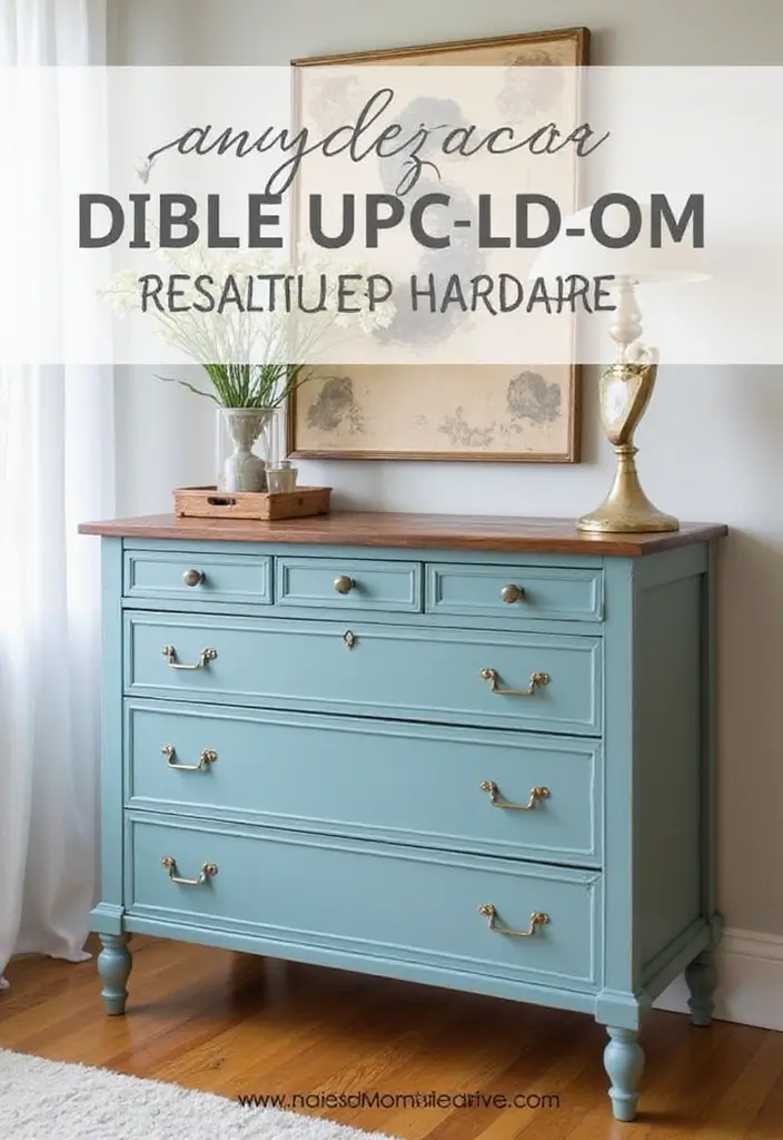 27 DIY Crafts for Home Decor Creative Projects for Any Season - 14. Upcycled Furniture Makeover