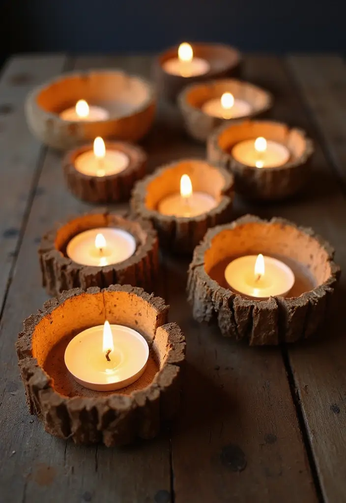 27 DIY Crafts for Home Decor Creative Projects for Any Season - 15. Decorative Candle Holders