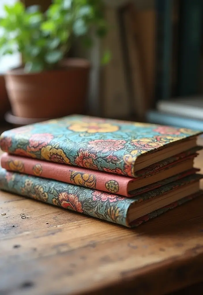 27 DIY Crafts for Home Decor Creative Projects for Any Season - 27. Upcycled Journal or Planner