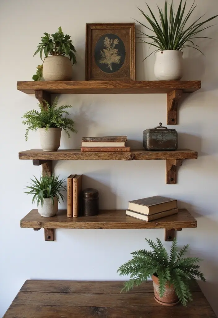 27 DIY Home Decor Projects: Creative Ideas for Stylish Homes - 1. Reclaimed Wood Shelves
