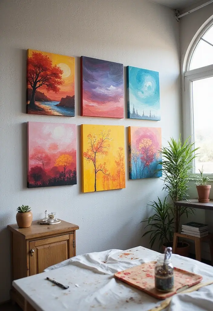 27 DIY Home Decor Projects: Creative Ideas for Stylish Homes - 12. Hand-Painted Canvas Art